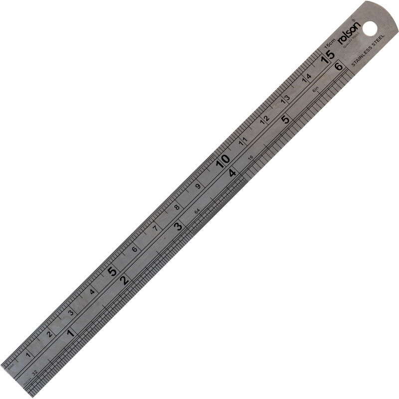 50822 150mm Stainless Steel Ruler - Rolson