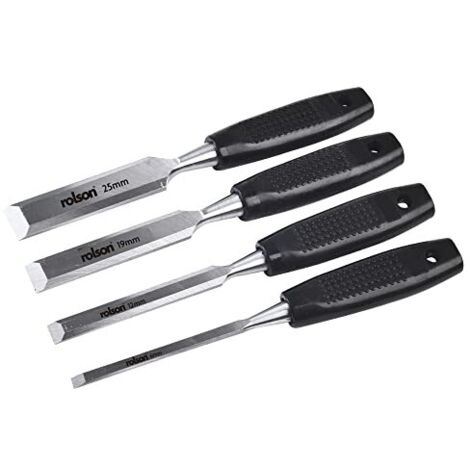 Rolson 56159 - Set di 4 scalpelli da legno