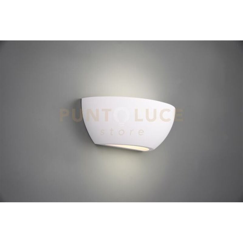 Roma applique in gesso bi-emissione L.24,5CM 1 luce attacco E14