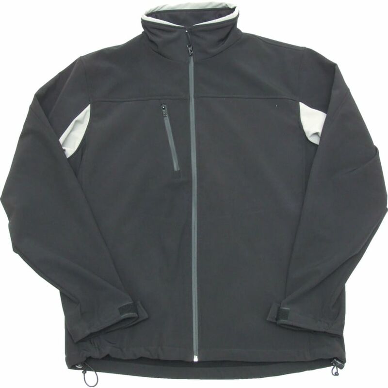 Tuffsafe - Waterproof Roma Black & Grey Large Soft Shell Jacket
