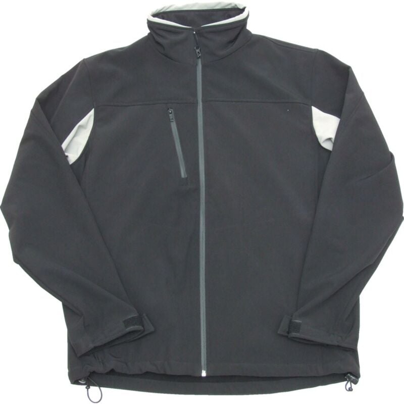 Tuffsafe - Waterproof Roma Black & Grey XXL Soft Shell Jacket