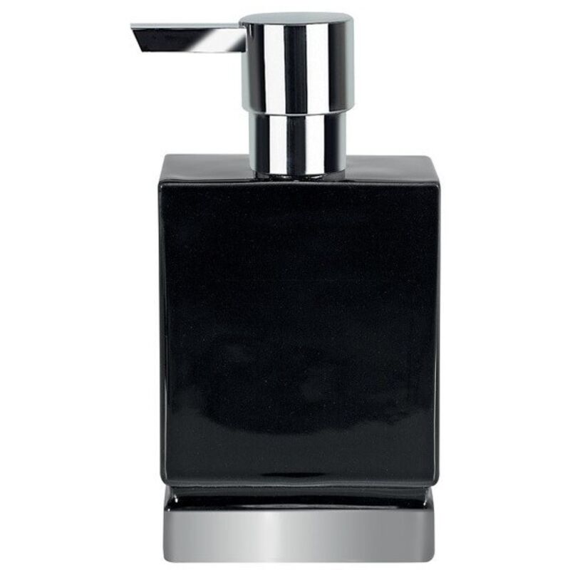 Spirella - Distributeur de savon Céramique roma Noir & Argent