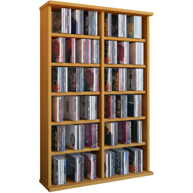Ebuy24 - Etagère cd/dvd média Ronul h. 92 x l. 60 x p. 18 cm Enregistrer