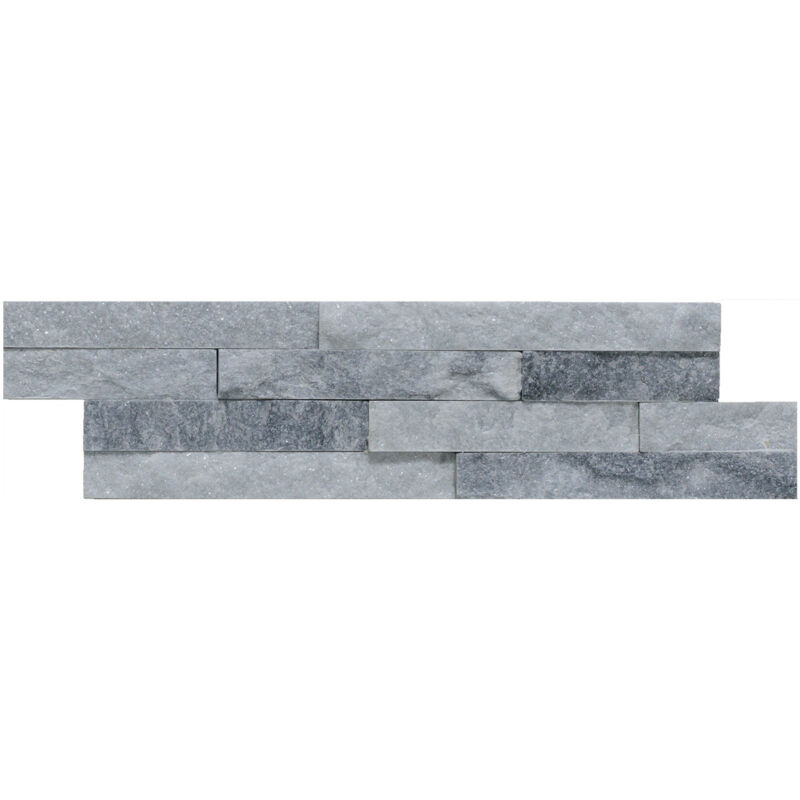 Roma Splitface Grey and White Sparkle 10cm x 36cm Mosaic Tile - Grey/White Sparkle