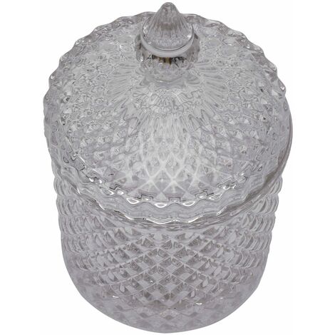 Romain Nordique de Stockage en Cristal de Verre en Cristal Pot de Sucre Bijoux DéCoration Ameublement Article de Mariage de Bureau de Sucre de Sucrerie de Stockage DéCor