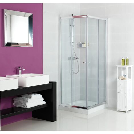 Roman Haven 6 Offset Corner Entry Shower Cubicle Enclosure, 700-900