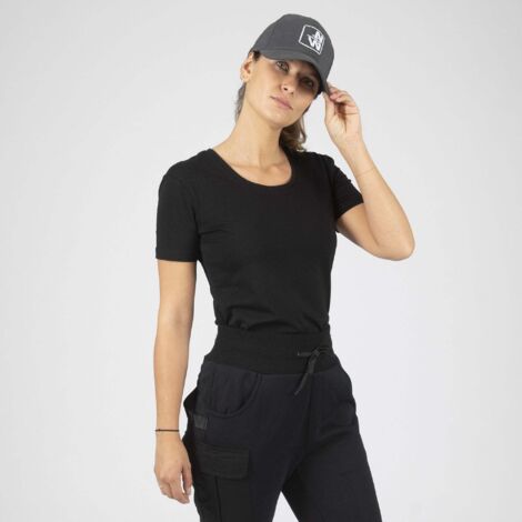 ROMANE TSHIRT MANCHES COURTES DE TRAVAIL 1451 Noir XS