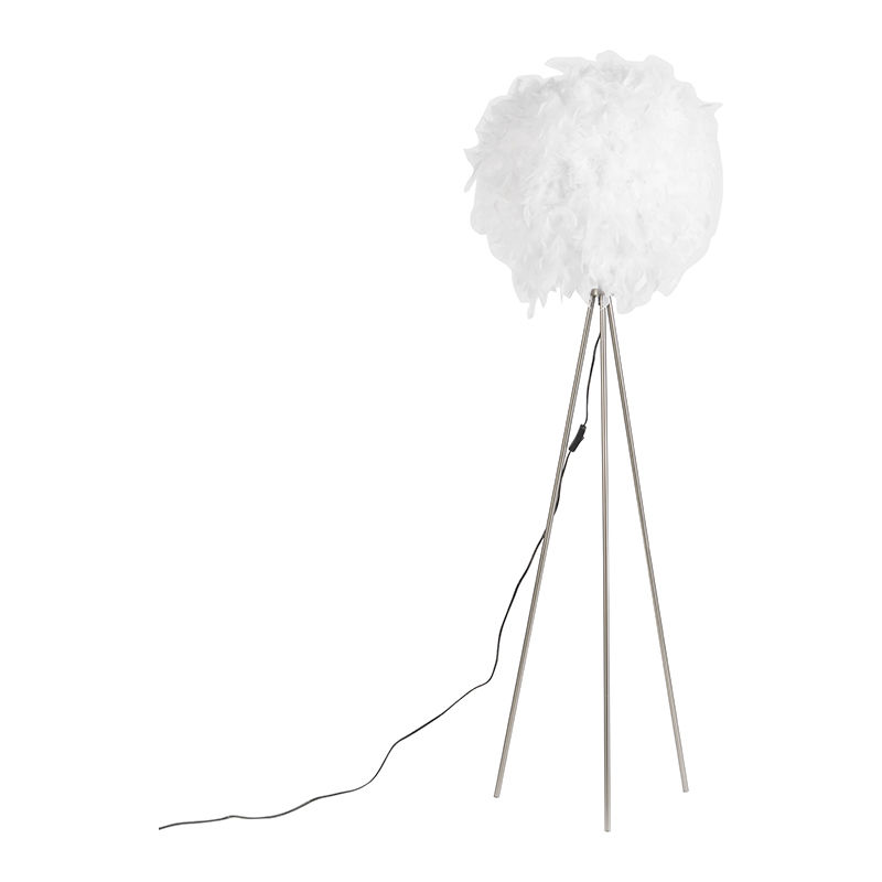 Romantic floor lamp white - Feather