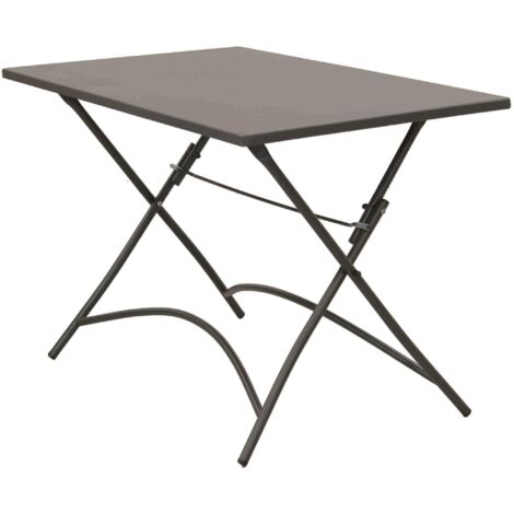 ROMANUS - set tavolo in metallo cm 110 x 70 x 72 h con 4 sedie Viper