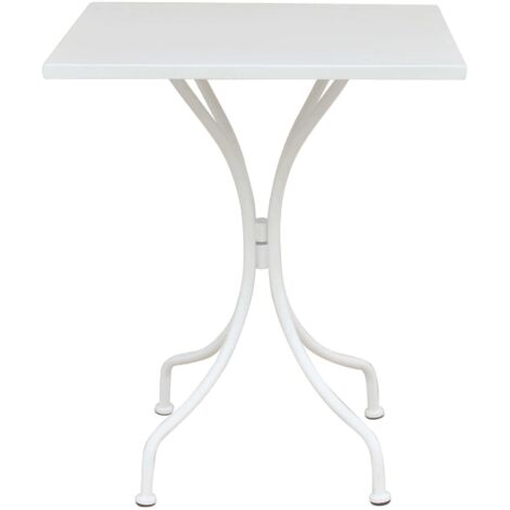 ROMANUS - set tavolo in metallo cm 60 x 60 x 72 h con 2 poltrone Maris