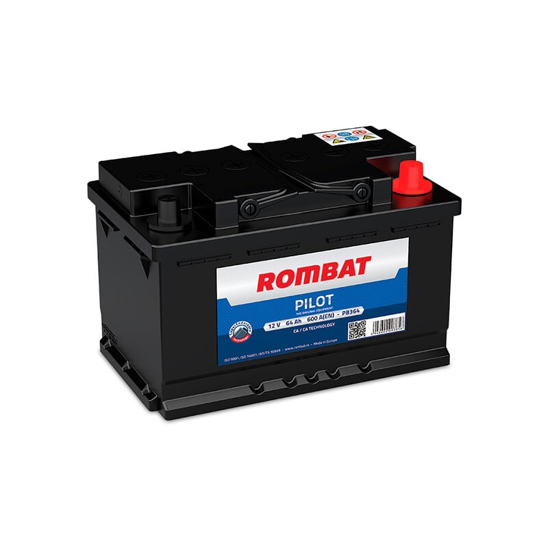 Rombat - Batterie voiture Rombat Pilot PB364 12V 64Ah 600A