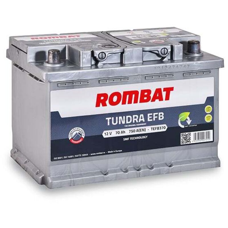 Rombat - Batterie voiture Tundra efb TEFB370 12V 70Ah 750A