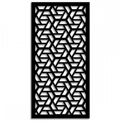 ROMBO - Pannello in PVC traforato - Parasole - Misura: 47x94 cm - Colore: nero