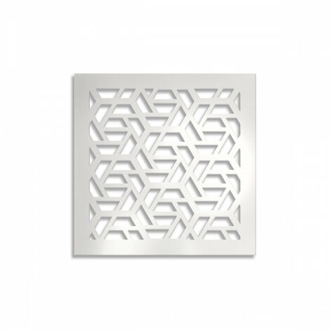 ROMBO - Pannello in PVC traforato - Parasole - Misura: 48x48 cm - Colore: bianco