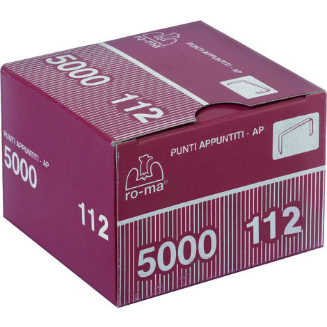Romeo Maestri PUNTI PER FISSATRICI IN SCATOLA Mod.  112AP mm. 12 5.00 MG