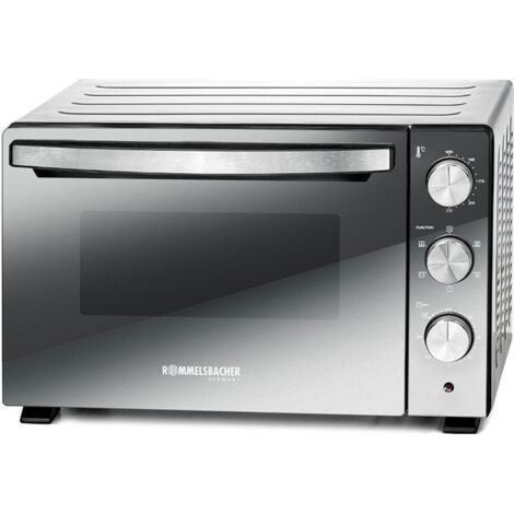 Rommelsbacher Back- und Grillofen BGS 1500, Mini-Backofen ,silber/schwarz