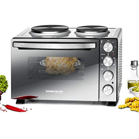 Rommelsbacher KM 3300 Mini-Backofen mit Kochplatte