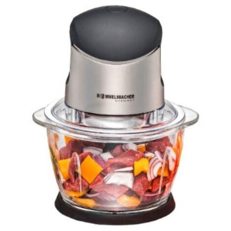 Rommelsbacher MZ 400 picadora eléctrica de alimentos 1 L 400 W Negro, Acero inoxidable