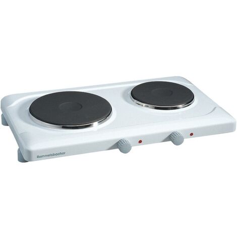 Rommelsbacher THL 2597 Weiss Doppelkochplatte