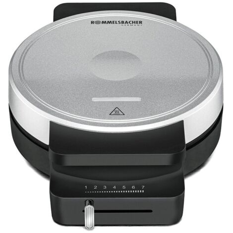 Rommelsbacher Waffelautomaten WA 850, Waffeleisen ,schwarz/silber