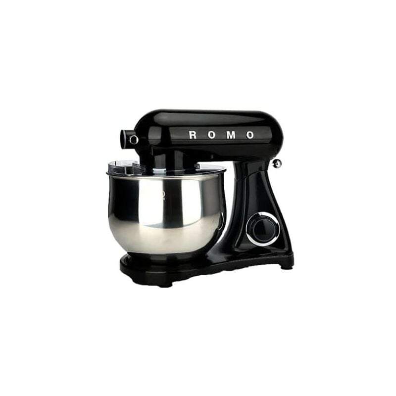 Romo - Robot Batteur Patisserie avec Fouet, Batteur, Crochet, Bol d'Acier Inoxydable 8L, 6 Vitesses Faible Bruit Patisserie