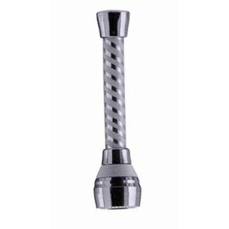 Rompigetto con cannuccia biflex  doccetta aeratore cromato 15cm