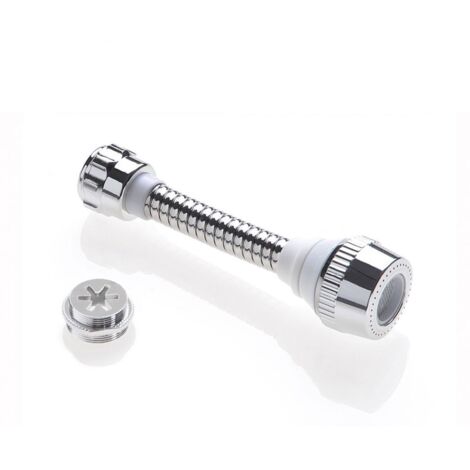 rompigetto universale biflex in ottone cromato, con adattatore maschio-femmina