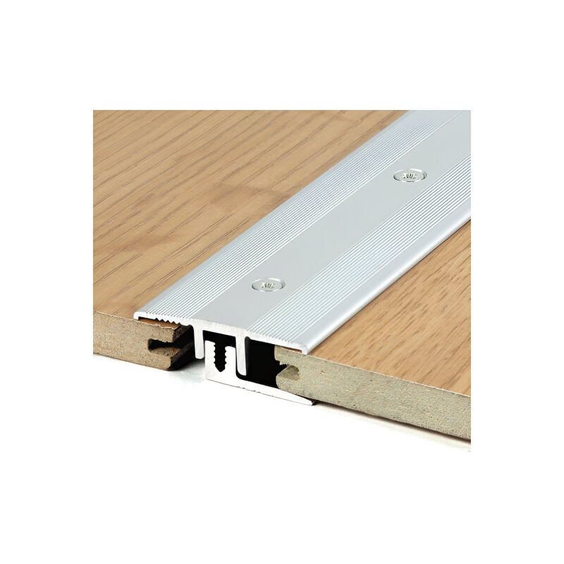 Barre de seuil Romus à visser 90 cm - Alu incolore - Même niveau