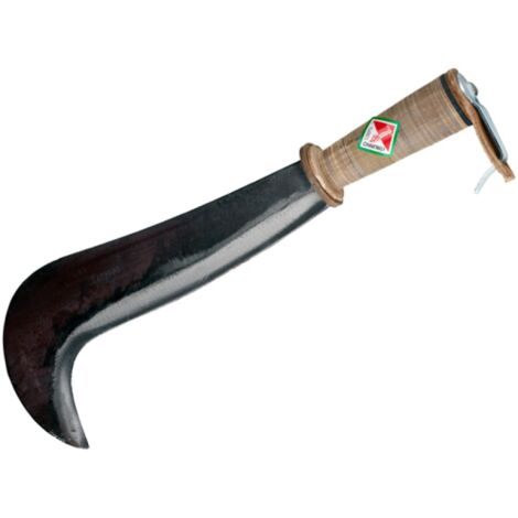 RONCOLA FORGIATA MANICO CUOIO TIPO BERGAMO 300MM PAPILLON