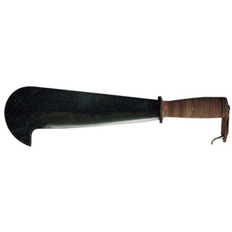 Roncola galizzi art.1 acciaio forgiato,becco corto,manico cuoio cm.45 - Salone