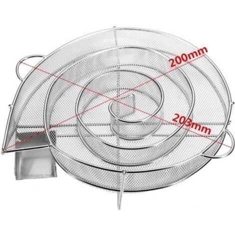 VICMHUANG Rond Acier Inoxydable Générateur De Fumée Froide À Barbecue 20X19X5cm