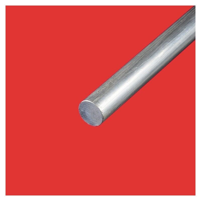 Barre alu ronde pleine 25 mm Longueur - 1 metre