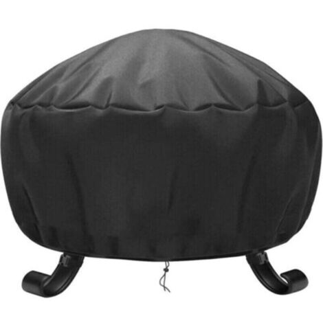 Rond Housse de Protection pour BraséRos Ø 80 x 50 cm ImperméAble,Housse brasero RéSistant aux UV,RéSistant à la DéChirure, Tissu Oxford Housse pour Foyer Barbecue, Housses pour BraséRos
