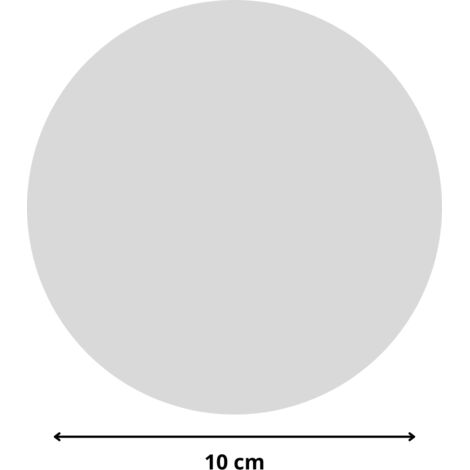 Rond verre acrylique gris 3 mm - Diamètre 10 cm (100 mm) - Disque verre synthétique - Plaque PMMA XT - Plexiglass