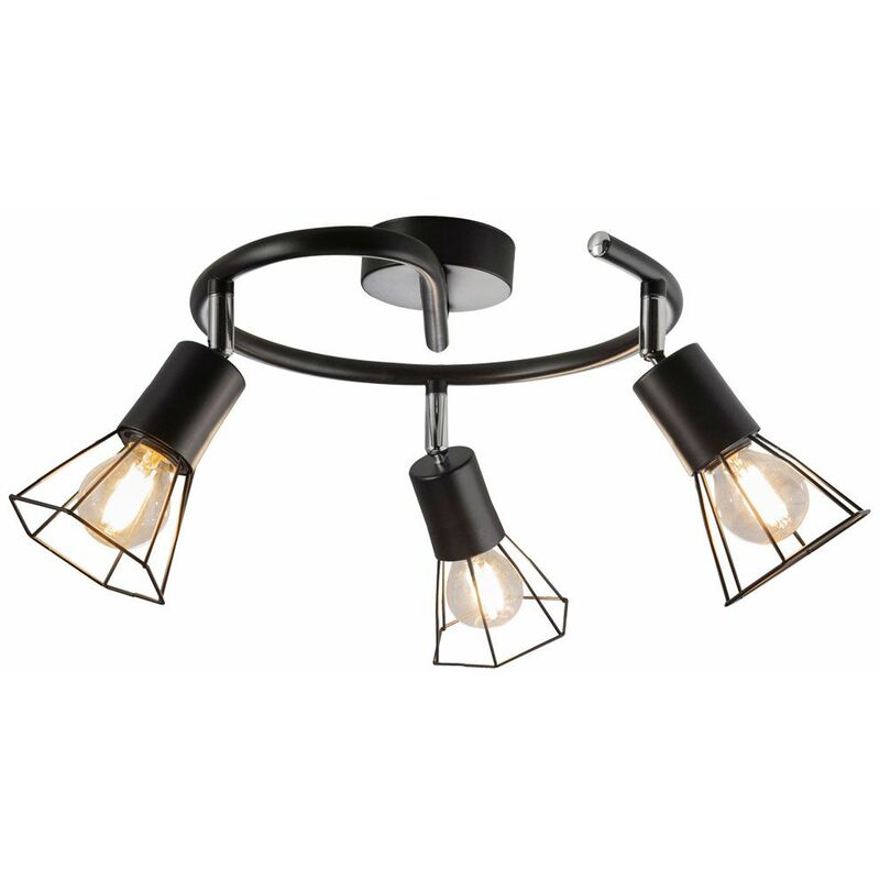 Image of Rondell lampada da soffitto illuminazione soggiorno gabbia faretto orientabile in un set comprensivo di lampadine a led