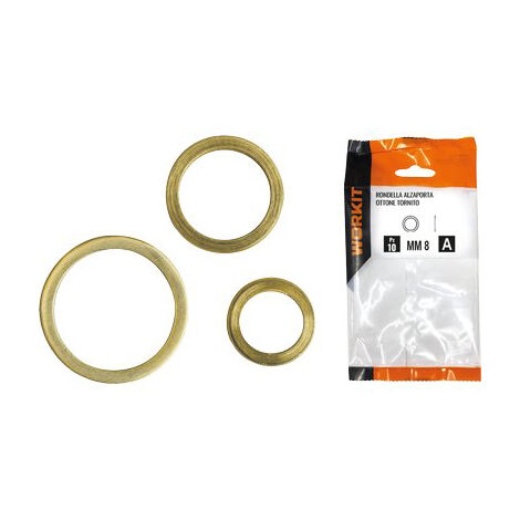 RONDELLA ALZAPORTA SELF WORKIT - OTTONE TORNITO MM  9 CF=PZ 5- 5 confezioni