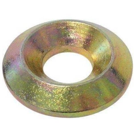 RONDELLA CONICA M 6 ZINCATA GIALLA 100 PZ