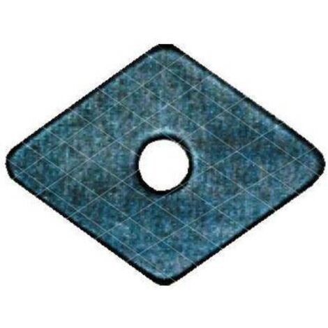 RONDELLA TIRAFONDO ROMBOIDALE RUBEROIDE - MM 30X30 FORO MM 6,0 CF=PZ 100 - 2 confezione