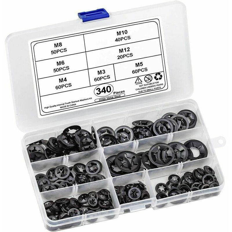 Rondelle 340 pezzi Rondelle a sgancio rapido