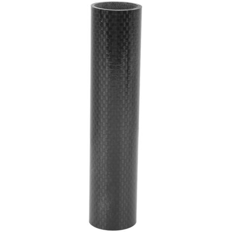 Rondelle de direction carbone 15mm pour vélo de route, épaisseur 28.6mm, finition 3K brillant, compatible spacers et fourche avant.