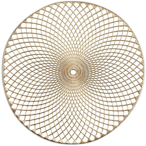 Rondelle de plaque MANDALA, Ø 38 cm, couleur or