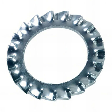 Rondelle denture extérieure M8 mm AZ Zinguée - Boite de 1000 pcs - Fixtout 50000802B