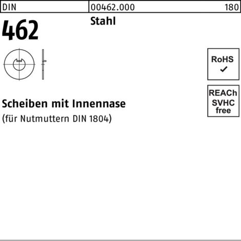 Rondelle DIN 462 m.Innennase