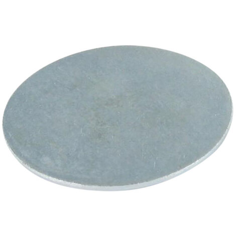 Rondelle / Disque sans trou 30X1 Acier zingué blanc