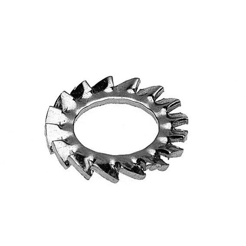 Rondelle éventail à dentures extérieures az M24 Acier zingué-100 pièces