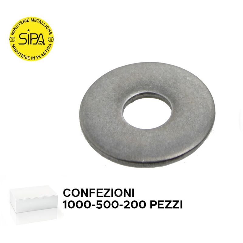 RONDELLE GREMBIALINE INOX A2 1000 pz. mm.6x18