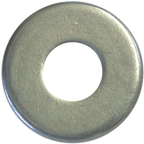 Rondelle large en acier zingué diamètre 10mm, 50 pièces.