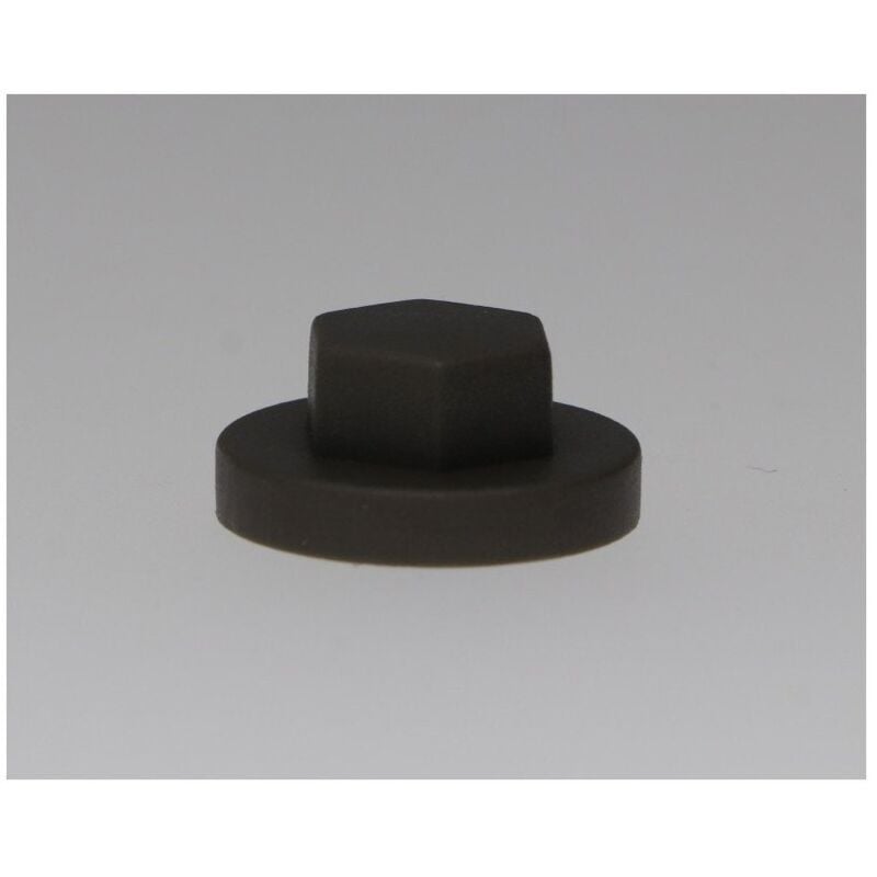 Capuchon plastique Vis Diamètre 6.3 Surplat 10 RAL7022 gris tarre d'ombre-200 pièces