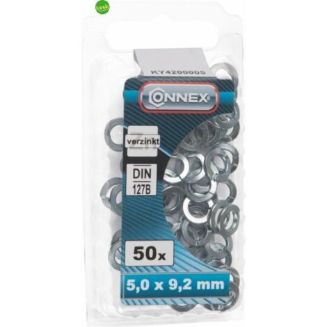 Rondelle Masidef spezzate zincate 5x9,2mm 50pz