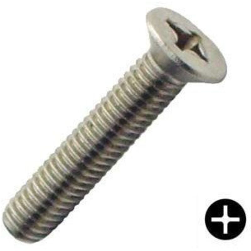 Boulon (vendu avec Ecrou) Tête hexagonale th M8X16 Acier zingué-30 pièces